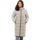 Daunenmantel JACK WOLFSKIN "FROZEN PALACE COAT W", Damen, Gr. XXL (48), beige (seal), Obermaterial: 100% Polyester. Futter: 100% Polyester. Füllung: 90% Entendaune, 10% Federn, sportlich, hoch geschlossener Ausschnitt, Langarm, Mäntel, mit Kapuze