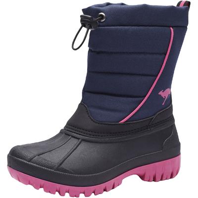 Winterstiefel KANGAROOS "K-Ben", Damen, Gr. 30, blau (navy, pink), Synthetik, Textil, sportlich, Schuhe, Snowboots, Winterboots, Winterschuhe, wasserabweisend Image