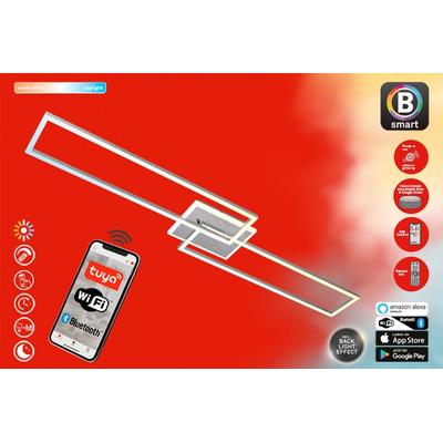 BRILONER LEUCHTEN Smarte LED-Leuchte "FRAME S", weiß, Lampen Image