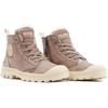 Winterboots PALLADIUM "PAMPA HI ZIP WL", Damen, Gr. 39,5, braun, Leder, sportlich, Schuhe, Winterschuhe, Schnürboots, Winterstiefel, Snowboots, gefüttert