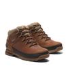 Schnürboots TIMBERLAND "EURO SPRINTMID LACE UP BOOT", Gr. 45, braun (medium orange full grain), Leder, Synthetik, sportlich, Schuhe, Winterstiefel, Schnürstiefel, Winterschuhe