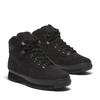 Wanderschuh TIMBERLAND "EURO HIKER MID LACE UP BOOT", Gr. 45, schwarz (schwarz nubuck), Leder, Textil, sportlich, Schuhe