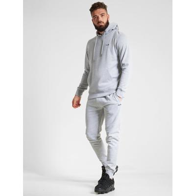 Hoody / Jogger Set Palace Matching 2pc Hoody & Jogger Brushback Fleece Co-rd Set in Light Grey Marl / M - Tokyo Laundry