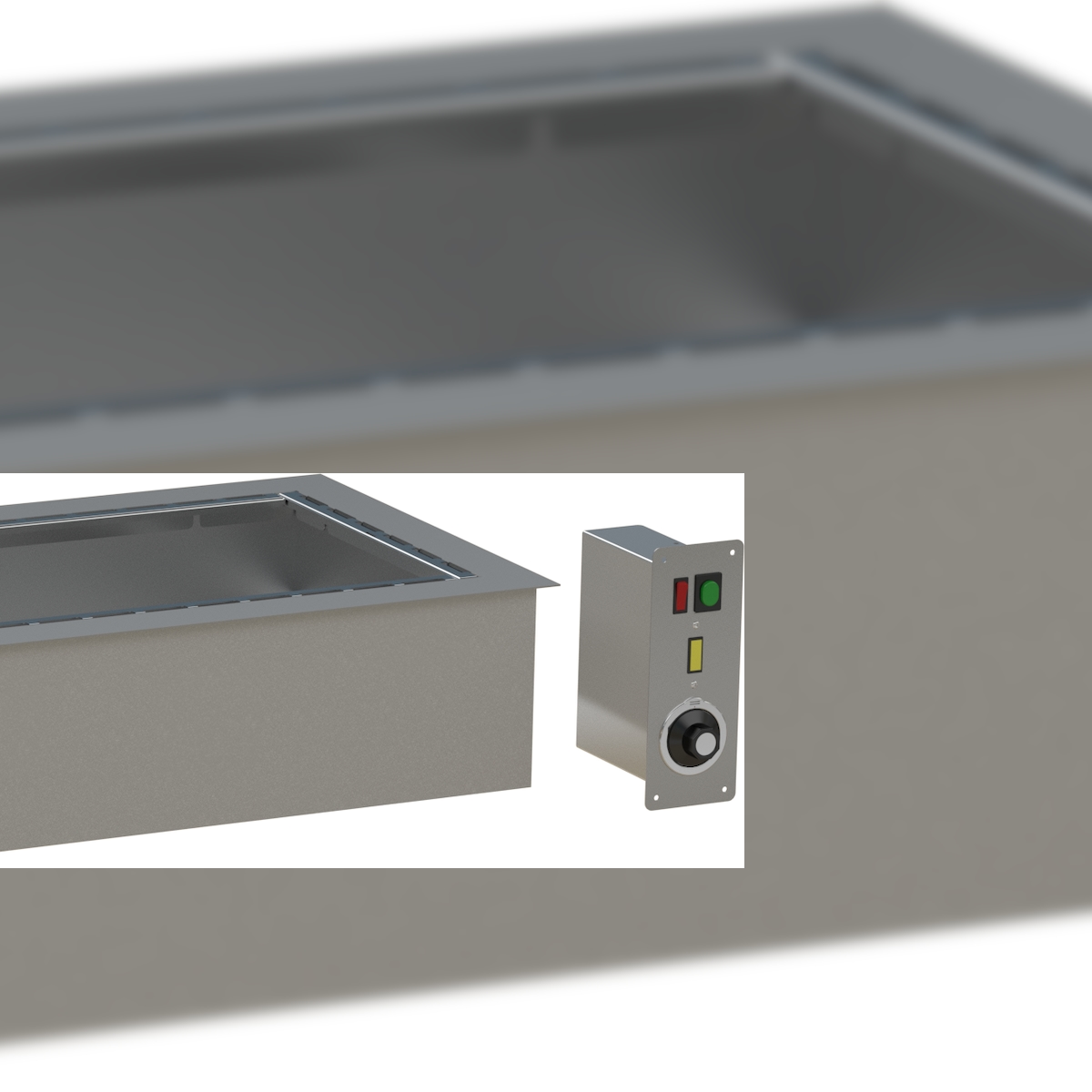 HAGOLA Bain Marie "Madrid", 1 x GN 1/1, 445 x 186 x 650 mm, steckerfertig Image