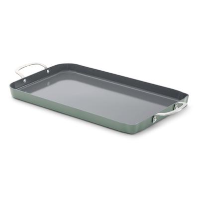 Calphalon Ceramic Nonstick Double Stovetop Griddle, Silver Ash