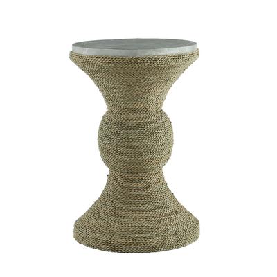 Elk Home Elie Whitewash Natural Materials Accent Table