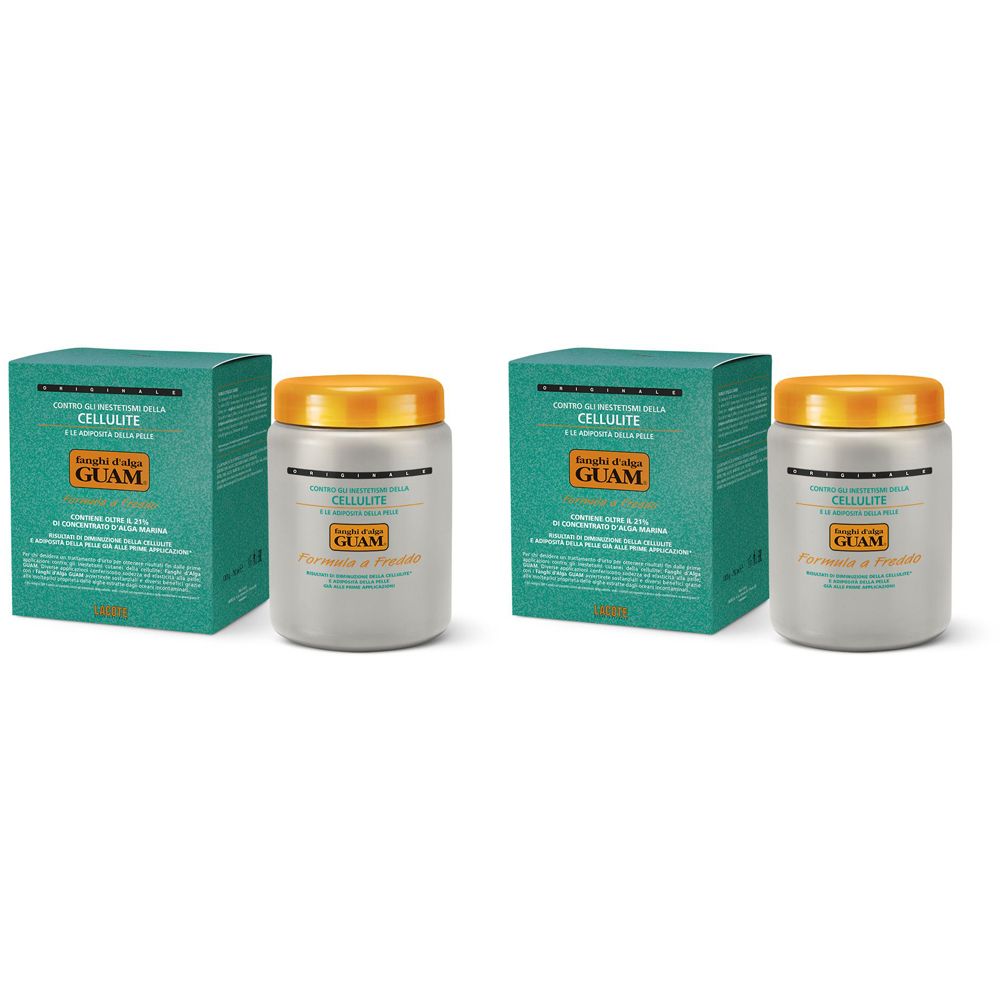 GUAM® Fanghi d'Alga Guam Formula a Freddo 2x1000 g Crema