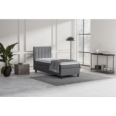 Boxbett "Serenity", grau (anthrazit), B:93cm L:210cm, ATLANTIC HOME COLLECTION, Komplettbetten, wahlweise mit Matratze Image