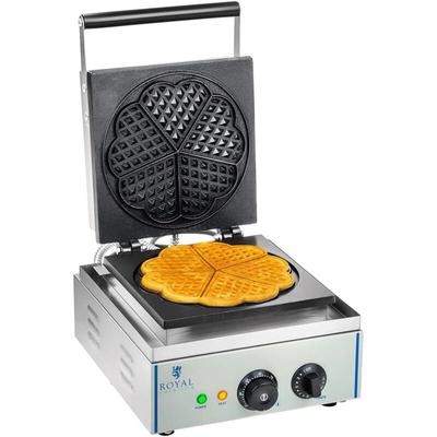 Waffeleisen Waffelautomat Waffel Maker Herzform 1500W Timer Edelstahl Gastro Xxl