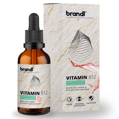 Brandl Nutrition - B12 Vitamin Tropfen aus 3 Aktivformen Vitamine 100 ml