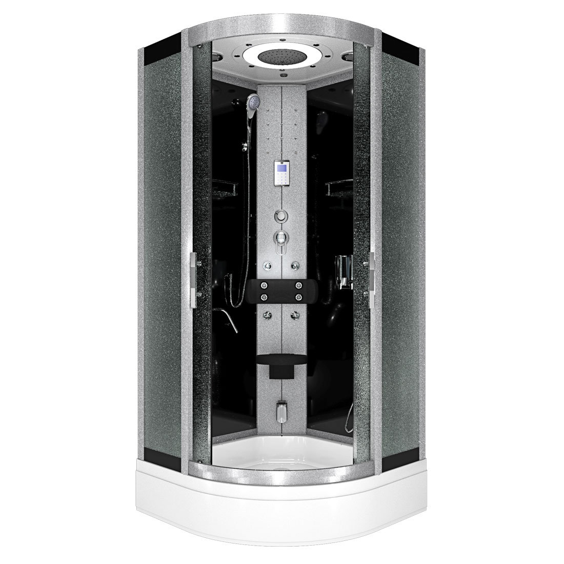 AcquaVapore Komplettdusche Duschkabine Fertigdusche Dusche D58-63M0 100x100 cm ohne 2K Scheiben Versiegelung Image