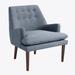 Side Chair - Latitude Run® Spice Polyester Tufted Side Chair w/ 4 Legs brownPolyester in Blue | 31.75" H X 28.50" W X 27.00" D | Wayfair