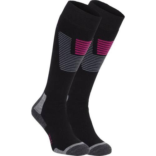 McKINLEY Herren Strumpf Denny 2-pack, Größe 39-41 in BLACK NIGHT/PINK DAR