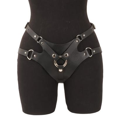 TEMU Sexy Faux Leather Belt, Girdle, Sexy Lingerie, Faux Leather, Round Ring, D-ring, Punk Style Carnival Outfit Accessories