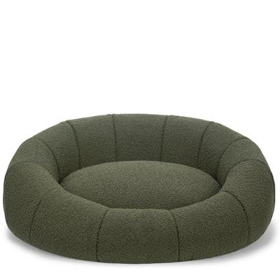 Hundekorb - Hundekorb, Bouclé Stoff in Khaki, B78