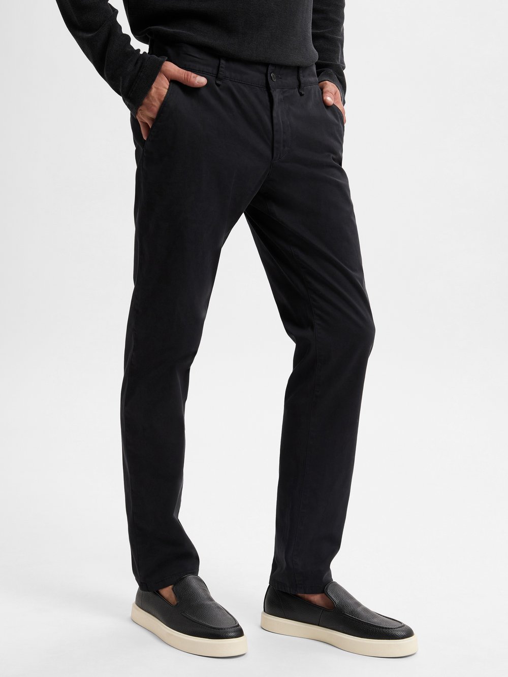 Alberto Stoffhose Herren schwarz, 36-36 Image