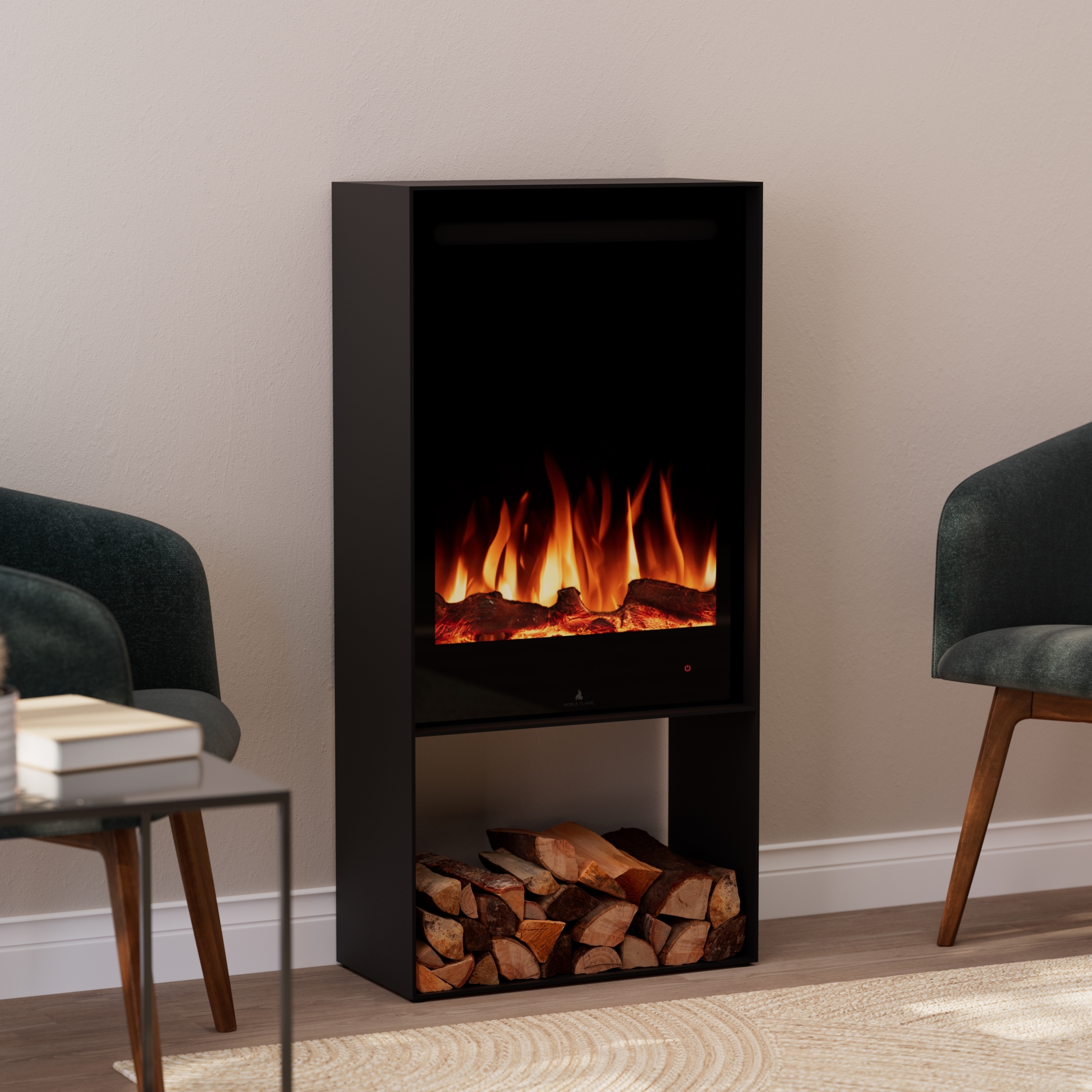 Noble Flame STING [moderner Elektrokamin]: Schwarz Image