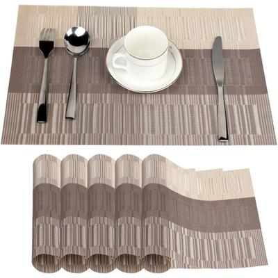 Platzsets 6er Set, Rutschfest Abwaschbar Tischsets, Platzset hitzebeständig für Küchentisch und Image