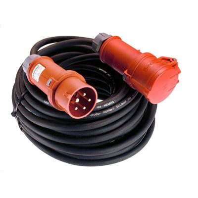 As Schwabe 61015 Strom Verlängerungskabel 16 a Schwarz 25.00 m H07RN-F 5G 2,5 mm² Image