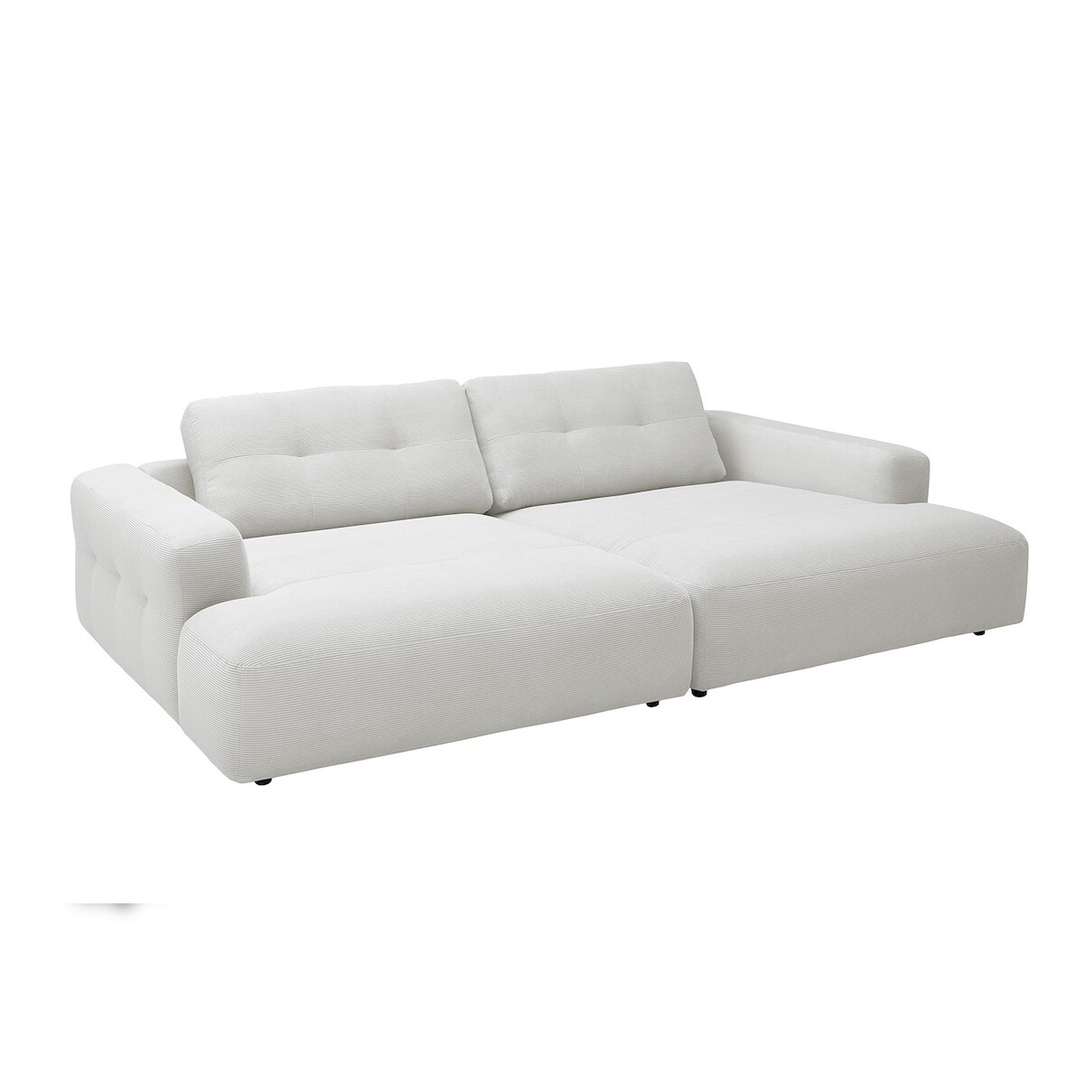 KAWOLA Big Sofa MIKA Feincord weiß Image
