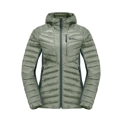 Funktionsjacke JACK WOLFSKIN "ROUTEBURN PRO INS JKT W", Damen, Gr. XL (46), grün (mint, leaf), Hauptmaterial: 100% Polyester (recycled); Kontrast: 100% Polyester (recycled); Futter: 100% Polyester (recycled), Jacken Image