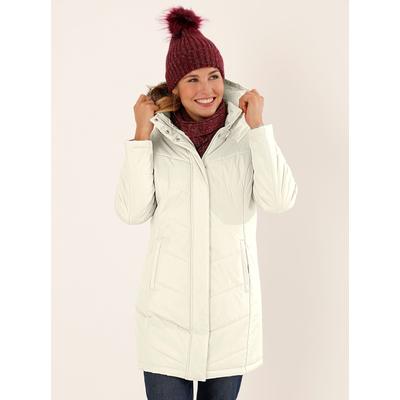 Langjacke CLASSIC BASICS, Damen, Gr. 42, grau (stein), 100% Polyester, Futter und Wattierung:100% Polyester, unifarben, Langarm, Jacken Image