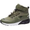 Sneaker KANGAROOS "KX-Hydro", Gr. 38, bunt (schwarz, olivgrün), Synthetik, Textil, sportlich, Schuhe, Sneakerboot, Winterschuh, wasserdicht