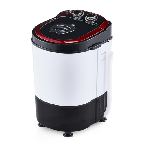 LEMROE Mini Washing Machine for Clothes Washer and Drying Spin Cycle Portable Compact Electric Washers for Camping, Caravan, Dorms Apartments, College Rooms(2.6 Kg)