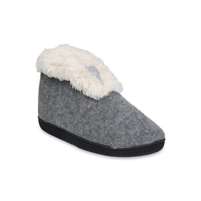 Women's Faux Wool Memory Foam Slipper Boot by GaaHuu in Grey (Size M(7/8))