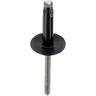 Rivet expansé tête large noir ø 4,8 x 20,5 mm bouclier