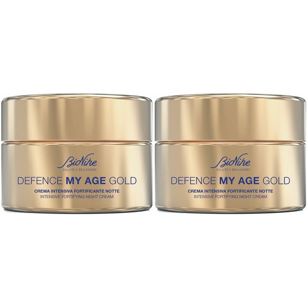 BioNike Defence My Age Gold Crema Intensiva Fortificante Notte 2x50 ml