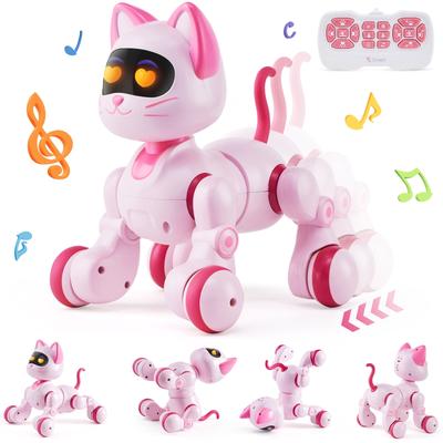 Remote Control Robot Cat/Dog Toy for Age 3 4 5 6 7 8 10 Year Old Boys Girls