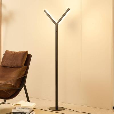 LED Stehlampe Ilian Lucande, dimmbar, schwarz, für Wohn- / Esszimmer, Metall, Modern, LED Stehlampe Image