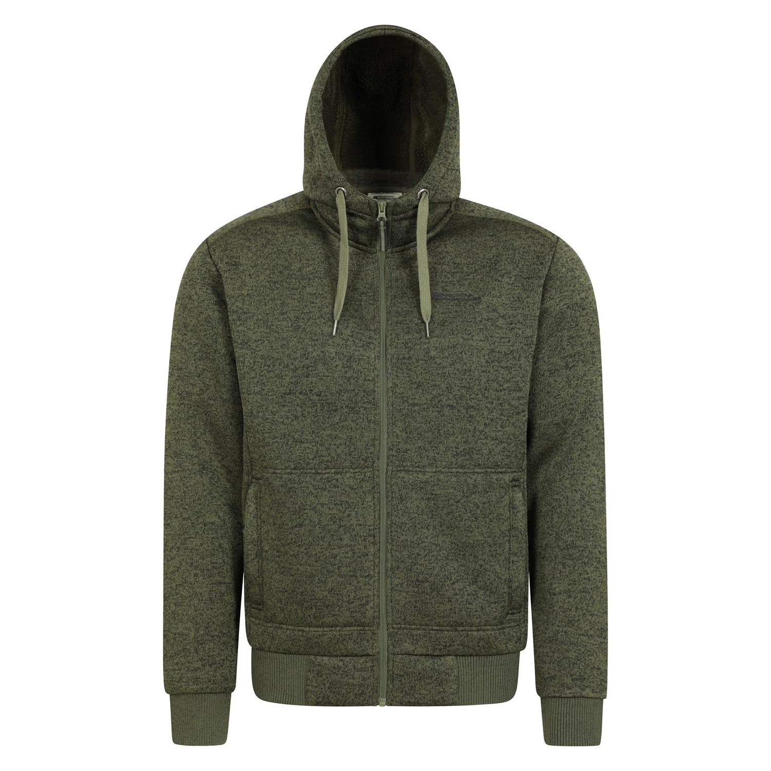 Mountain Warehouse Herren Nevis II Kunstpelz Hoodie (Grün)