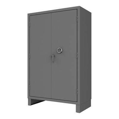 Durham Mfg 48" x 24" x 78" 12 Gauge Steel 4-Shelf Access Control Storage Cabinet with ProLogic Electronic Lock HDCPL-244878-4S-95