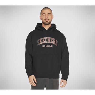 Skechers Men's Skech-Sweats LA Hoodie | Size 3XL | Black | Cotton/Polyester