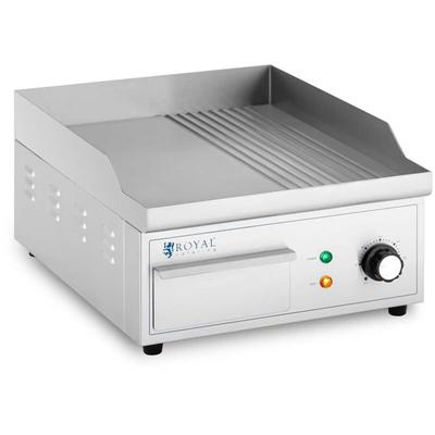 Elektro Grillplatte Grillplatte Elektro Grill 360 x 380 mm Ribber + Flat 2.000 w