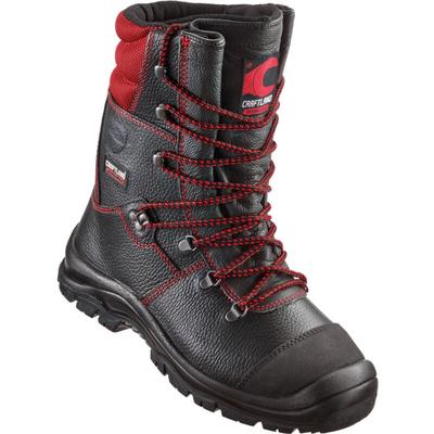 Zeder forst-schnürstiefel Craftland Gr.43 schwarz/rot en iso 17249 S2 fo, wr, c