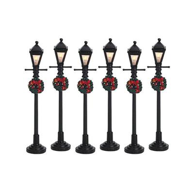 Gas Lantern Street Lamp Set of 6 Cod. 64499