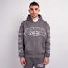 Mercier Mens Compton Zip Up Hoodie in Grey Cotton - Size X-Small | Mercier Sale | Discount Designer Brands