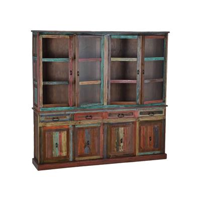 MiaMöbel Buffet Cancun Massivholz Pinie Shabby Chic Mexiko Möbel Mexikanisch Image