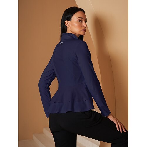 Damen Golfjacke Yan-pink Graues Rosa Schwarz Langarm Oberteil Damen-Golfkleidung, Kleidung, Outfits, Kleidung Image