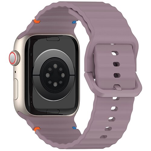 Sportarmband Kompatibel mit Apple Watch Armband 38mm 40mm 41mm 42mm 44mm 45mm 49mm Elasthan Verstellbar Silikon Ersatzarmband für iwatch Ultra 2 Series 9 8 7 SE 6 5 4 3 2 1 Image