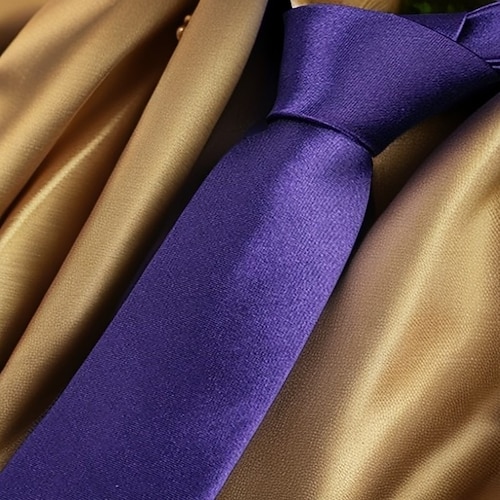 Herren Krawatten Büro / Geschäftlich Klassisch Einfarbig Formeller Abend Alltagskleidung Date Party Abend Festival Image