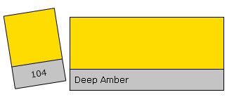 Lee Filter Roll 104 Deep Amber