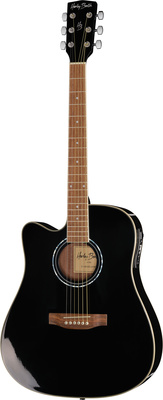 Harley Benton HBD120CEBK Linkshänder Westerngitarre