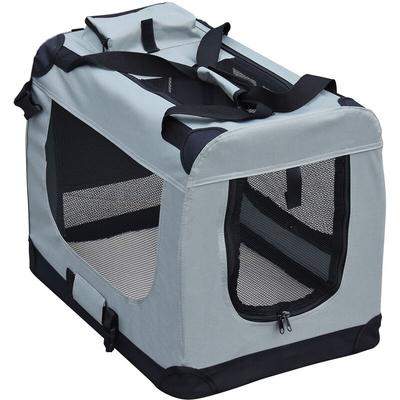 Fudajo Faltbare Transportbox für Hunde, Katzen XXL (90x60x64cm), robust, leicht, sicher, Hundebox Image
