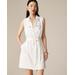 Zip-Front Linen-Blend Dress