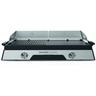 Kitchenchef - plancha elettrica 2200w piastra in acciaio inox 52 x 31,5 cm - PLANCHADUO2200