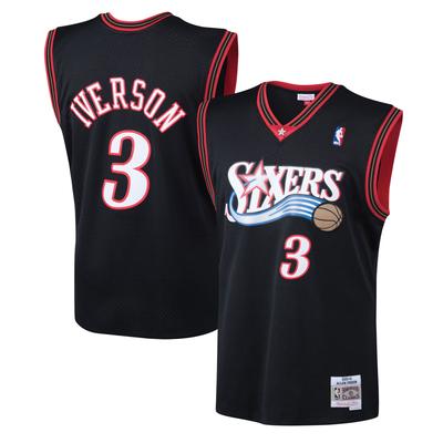 Philadelphia 76ers Allen Iverson Hardwood Classics Alternate Swingman Trikot von Mitchell & Ness - Herren Image